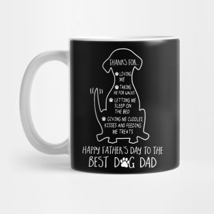 Happy Father Day Best Dog Dad Mug